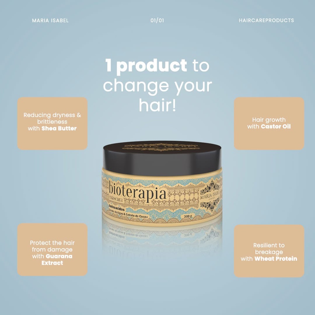 Bioterapia Repair Hair Mask – Nourishing & Strengthening by Maria Isabel 300ml